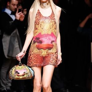 Versace x H&M sequin sleeveless tunic dress